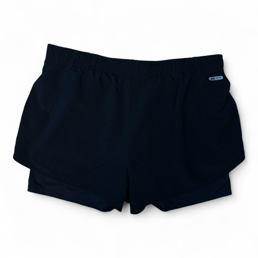 Women’s Black RBX X-Dri 2 in 1 Running Athletic Shorts Size Medium - Picture 4 of 5